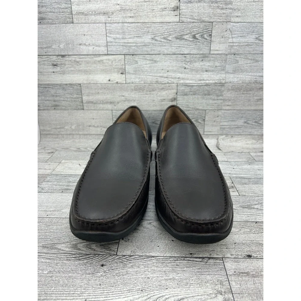 Ecco Men Helsinki 2 Cocoa Brown Leather Slip On Loafers 670104 Size 46